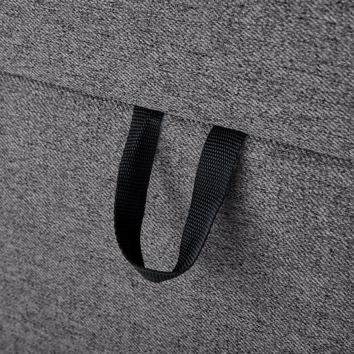 Boxspring postel MARSELIE šedá 200x220cm - šedá/černá, Moderní, dřevo/textil (200/220cm) - Bessagi Home