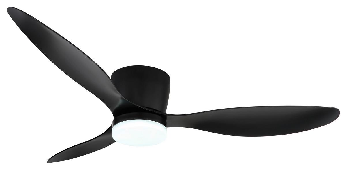 Mennyezeti Ventilátor 03666s Armando - fekete/fehér, Basics, műanyag/fém (22,6/131,50cm) - Globo