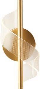 Led-wandleuchte 67307go Lux & Belle - Transparent/Messingfarben, Design, Kunststoff/Metall (30cm)