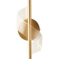 LED-Wandleuchte 67307go Lux & Belle - Transparent/Messingfarben, Design, Kunststoff/Metall (30cm)