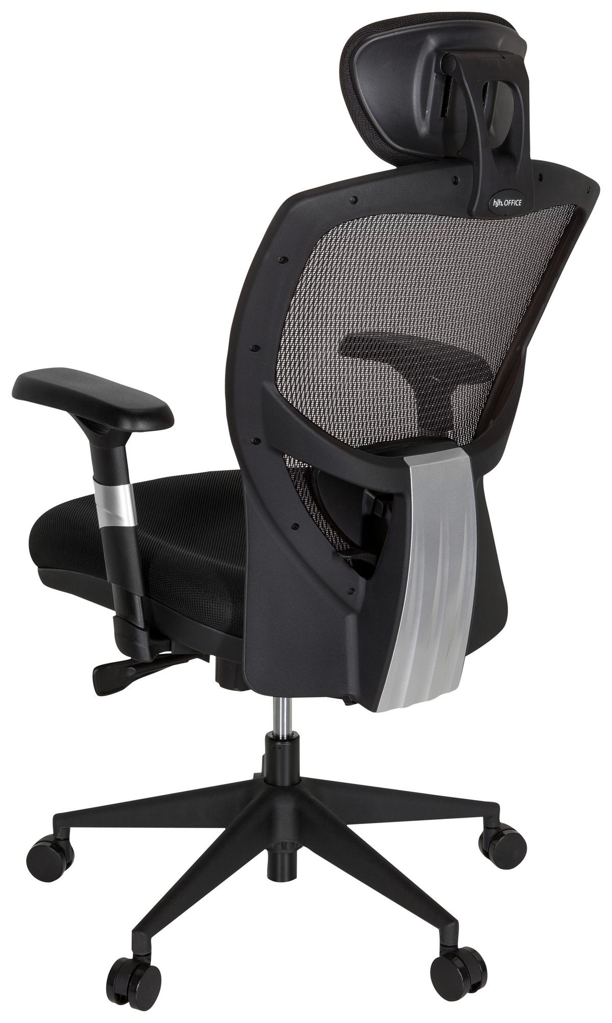 Bürostuhl Venus Base Schwarz/dunkelgrau Bis 120 Kg - Dunkelgrau/Schwarz, Basics, Kunststoff/Textil (66/117/65cm) - MID.YOU