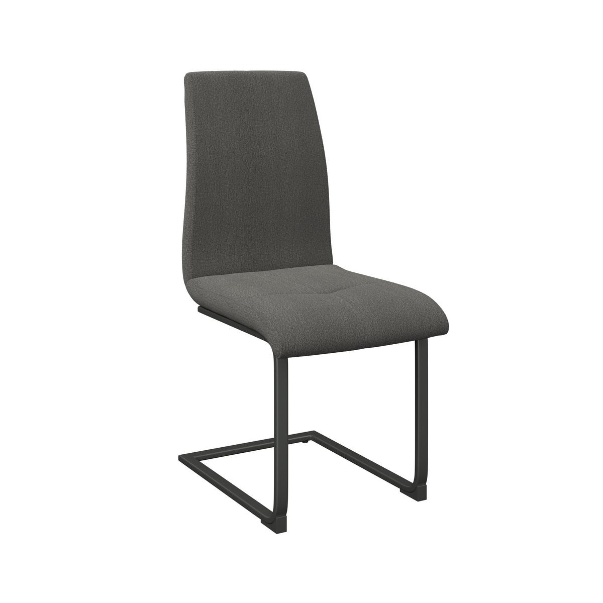 Schwingstuhl Tristan Webstoff schwarz, B: 41cm - Schwarz, MODERN, Holz/Textil (41/102/58cm) - James Wood