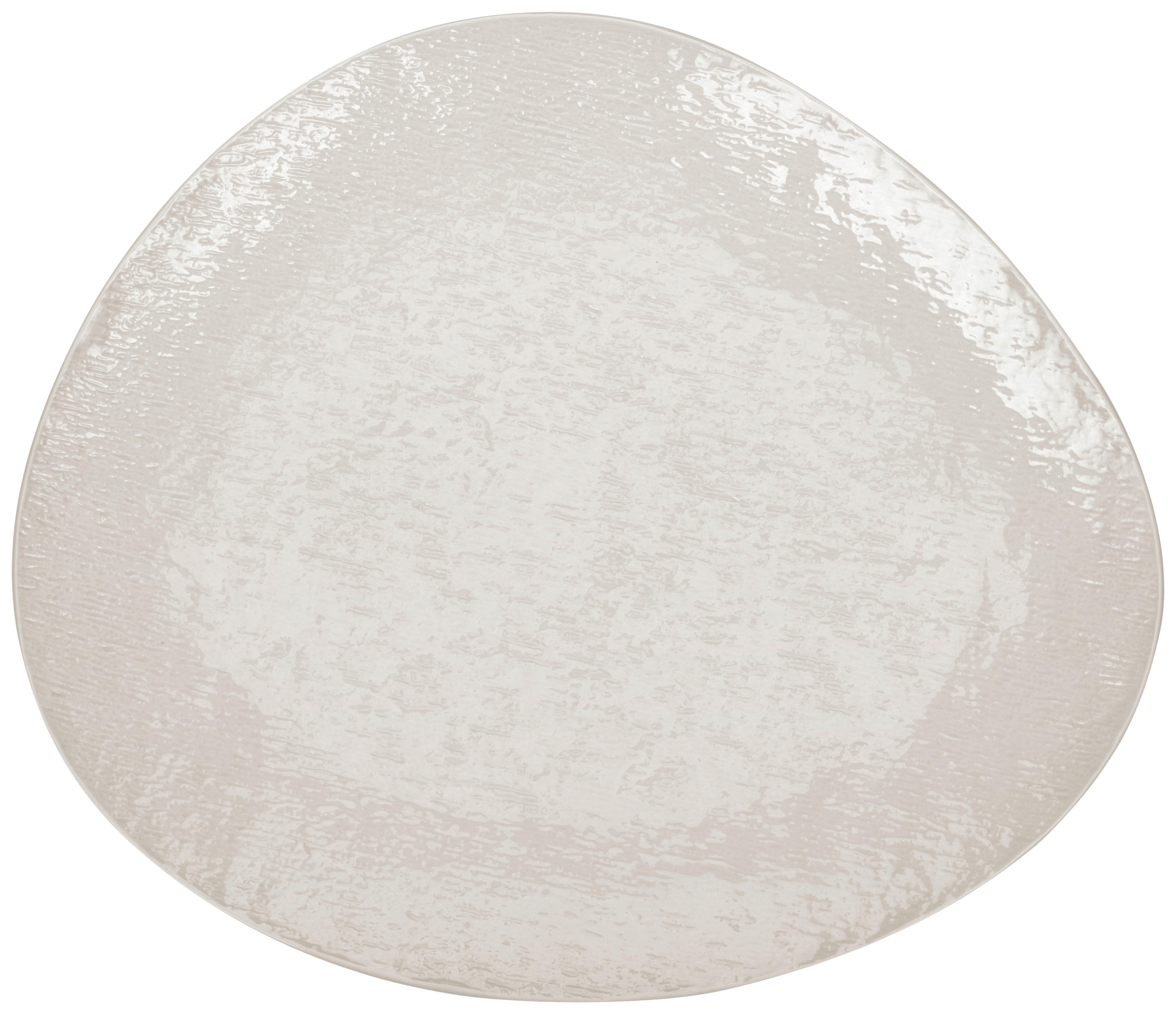 Servírovací Podnos Haruki - bílá, Moderní, keramika (33,3/29/2,8cm) - Premium Living