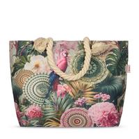 STRANDTASCHE PALAY - Hellrosa/Grün, Basics, Textil (60/43cm)