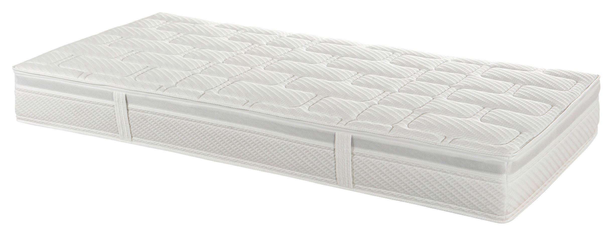 Taschenfederkernmatratze Econo 90x200cm Mittelfest - Weiß, Textil (90/200cm) - Primatex