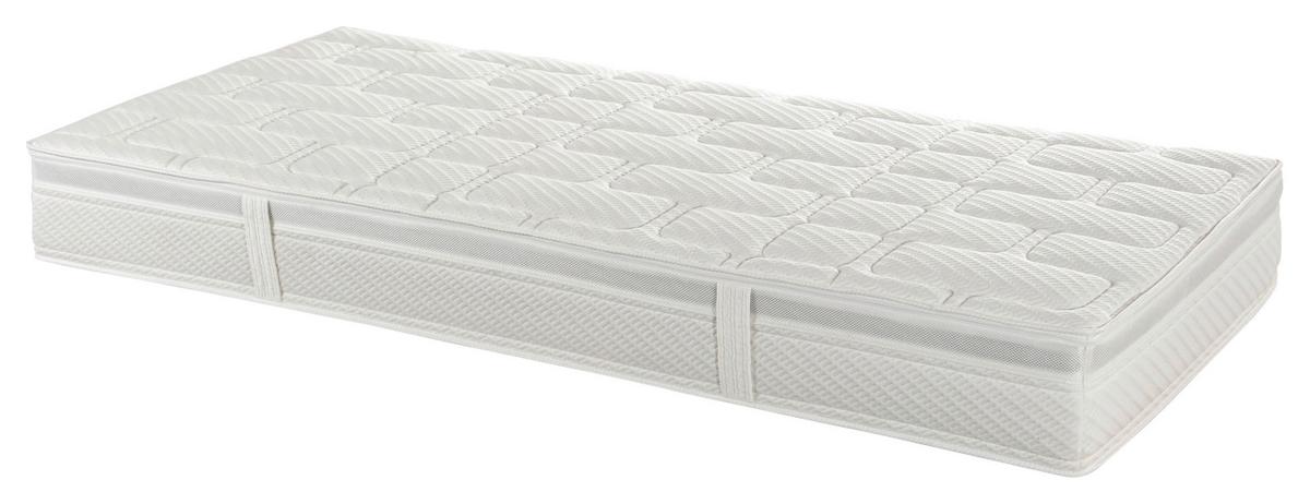 Taschenfederkernmatratze Econo 90x200cm Mittelfest - Weiß, Textil (90/200cm) - Primatex