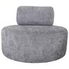 Relaxsessel Moss Grau B: 88 Cm - Schwarz/Weiß, Basics, Textil (88/70/88cm) - Livetastic