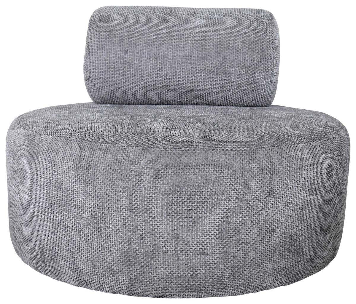 Relaxsessel Moss Grau B: 88 Cm - Schwarz/Weiß, Basics, Textil (88/70/88cm) - Livetastic