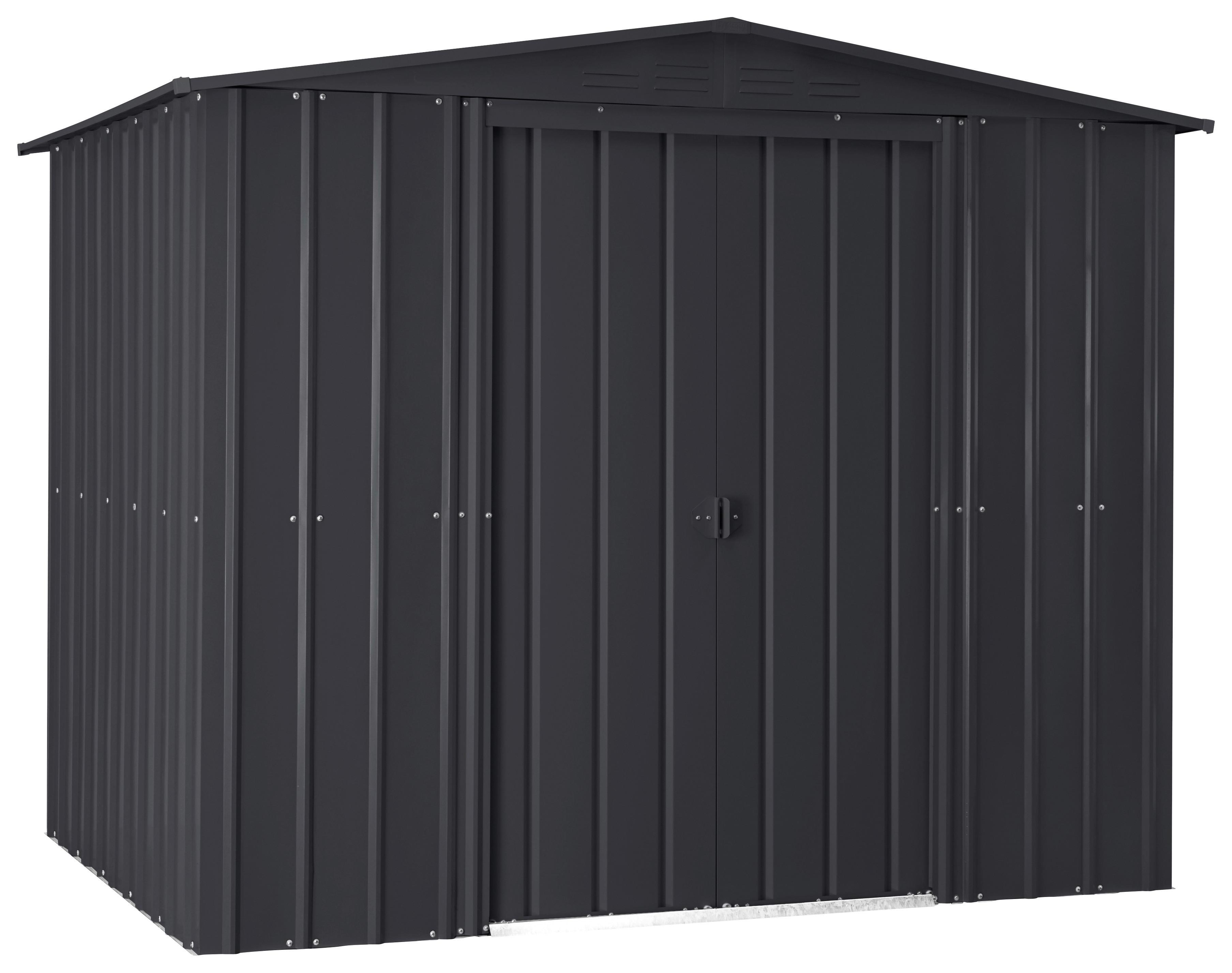 Gerätehaus Ohne Boden 245x198x247 Cm - Anthrazit, Basics, Metall (245/198/247cm)