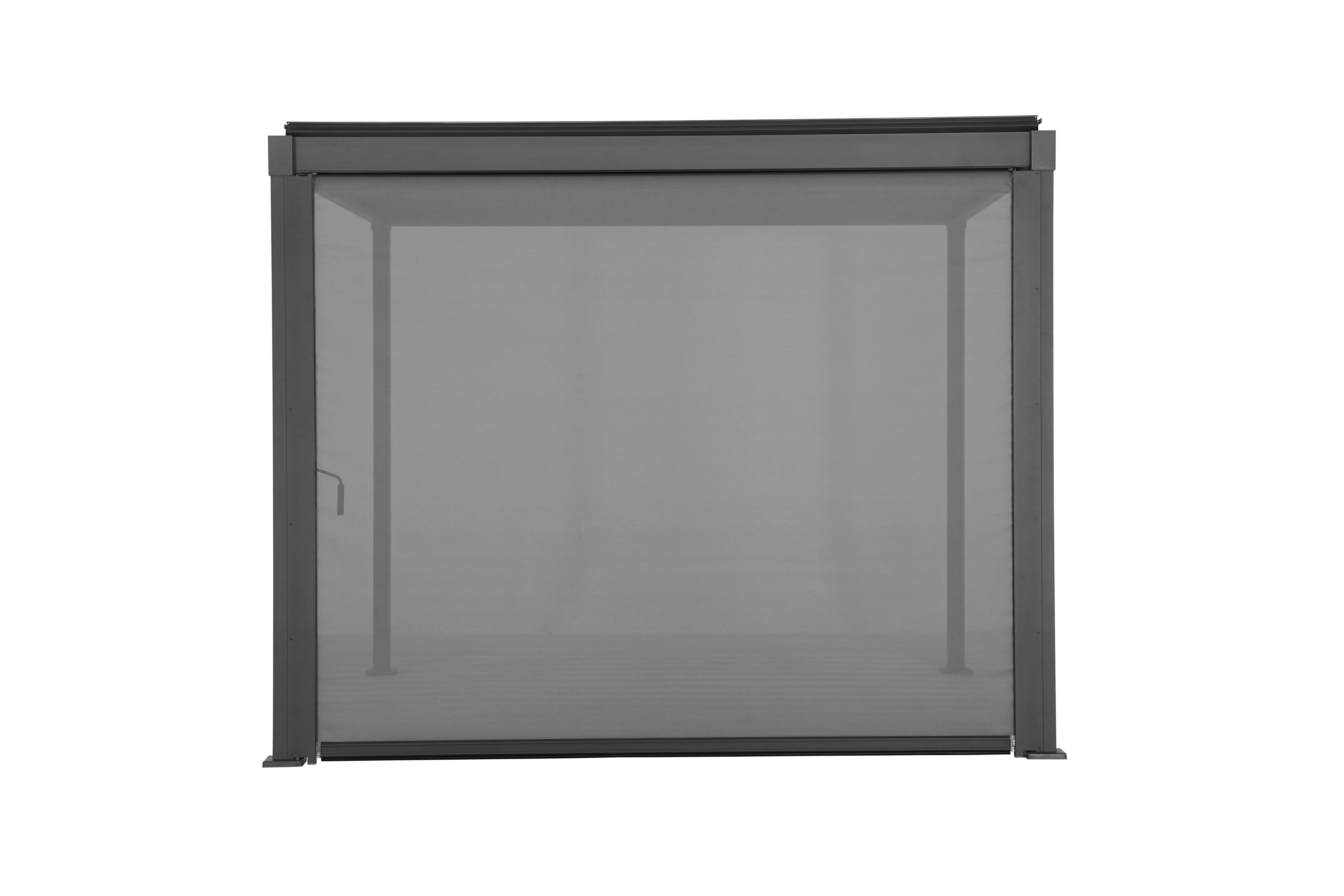 Pavillon-rollo 300x250cm Wetterfest - Anthrazit/Grau, Basics, Textil/Metall (279/224cm) - Gardenson