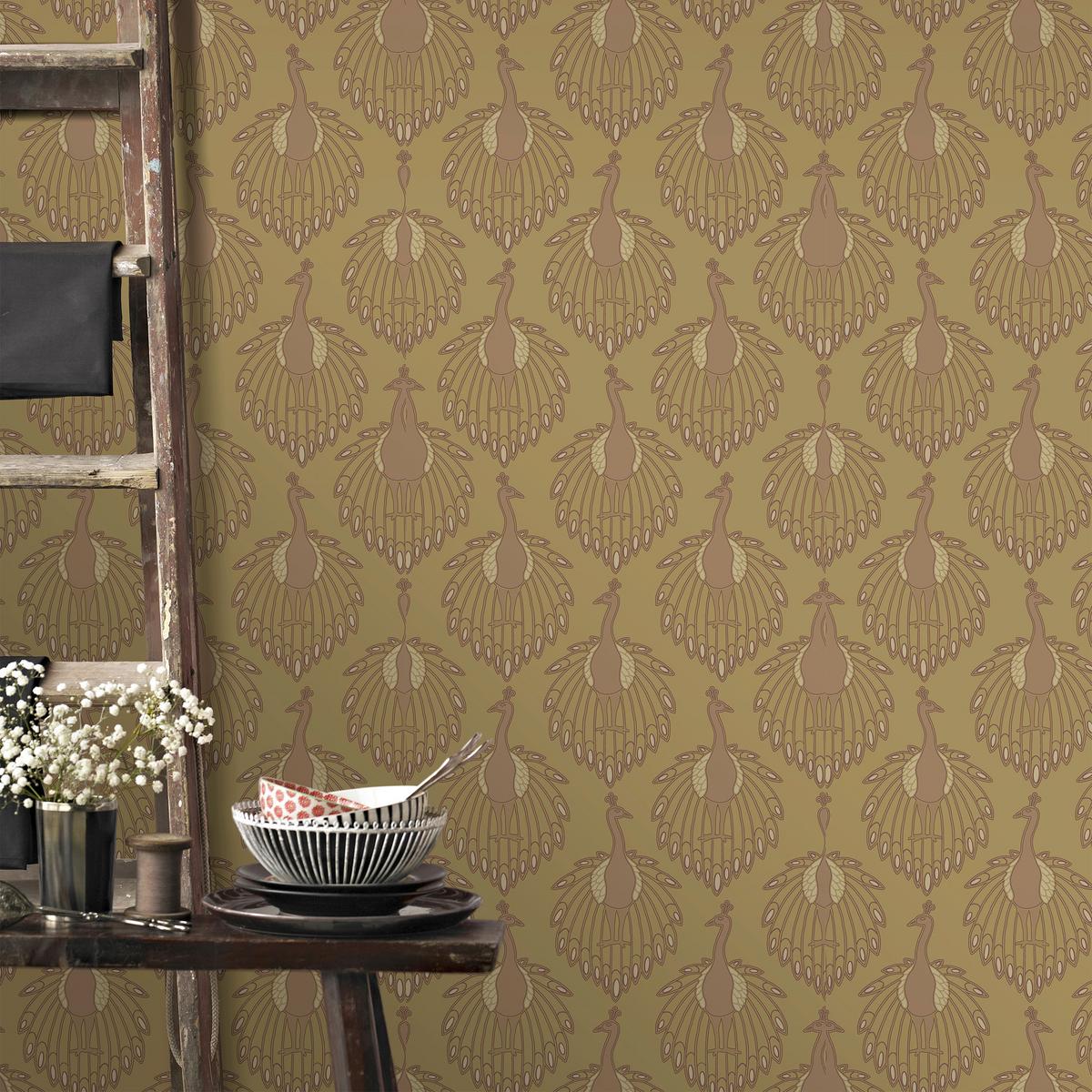 Vliestapete 118139 - Gelb, Basics, Papier/Kunststoff (52/1000cm)