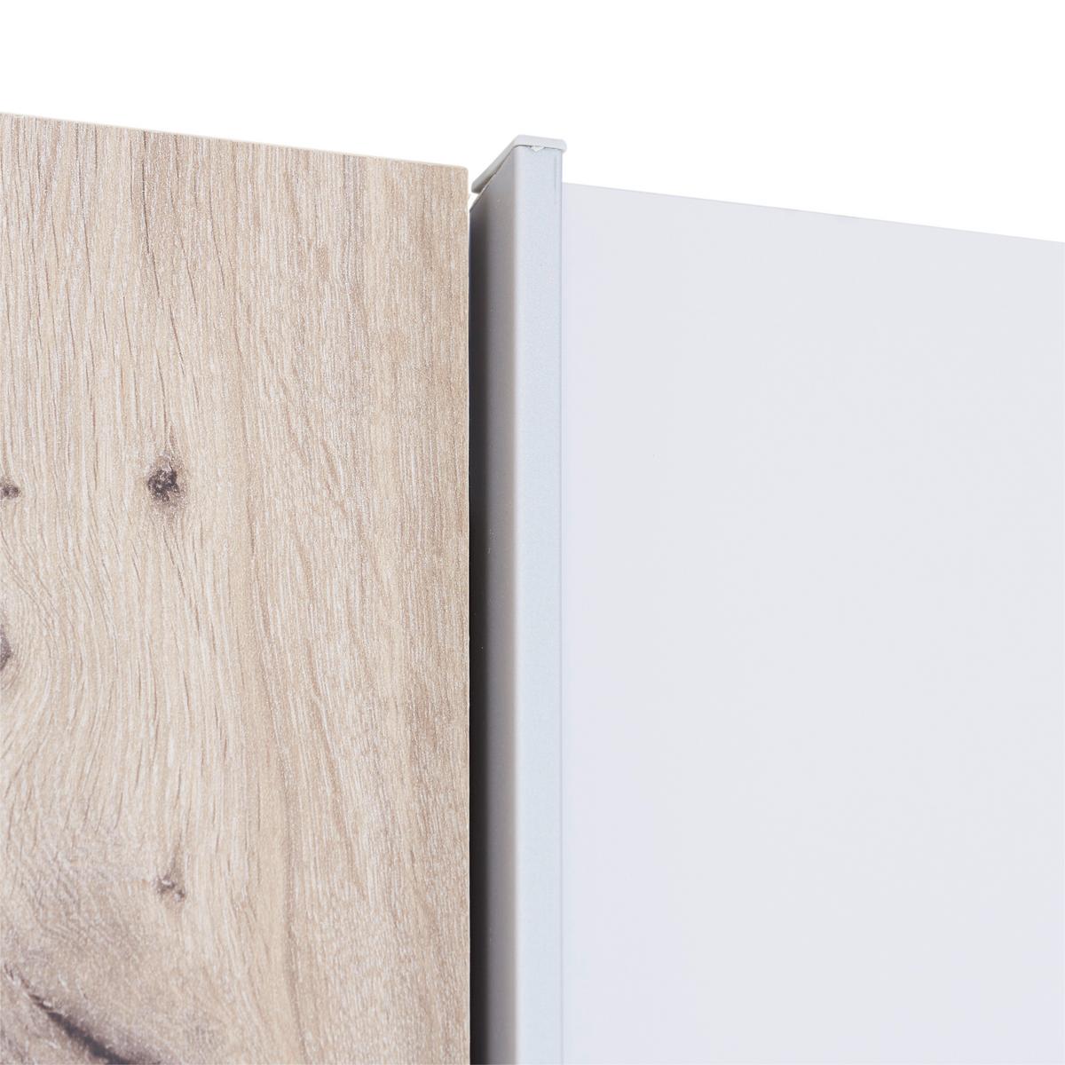 Schwebetürenschrank B: 266,9 Cm Match Oak Dekor - Eichefarben/Hellgrau, MODERN, Holzwerkstoff (266,9/225,5/60,3cm)