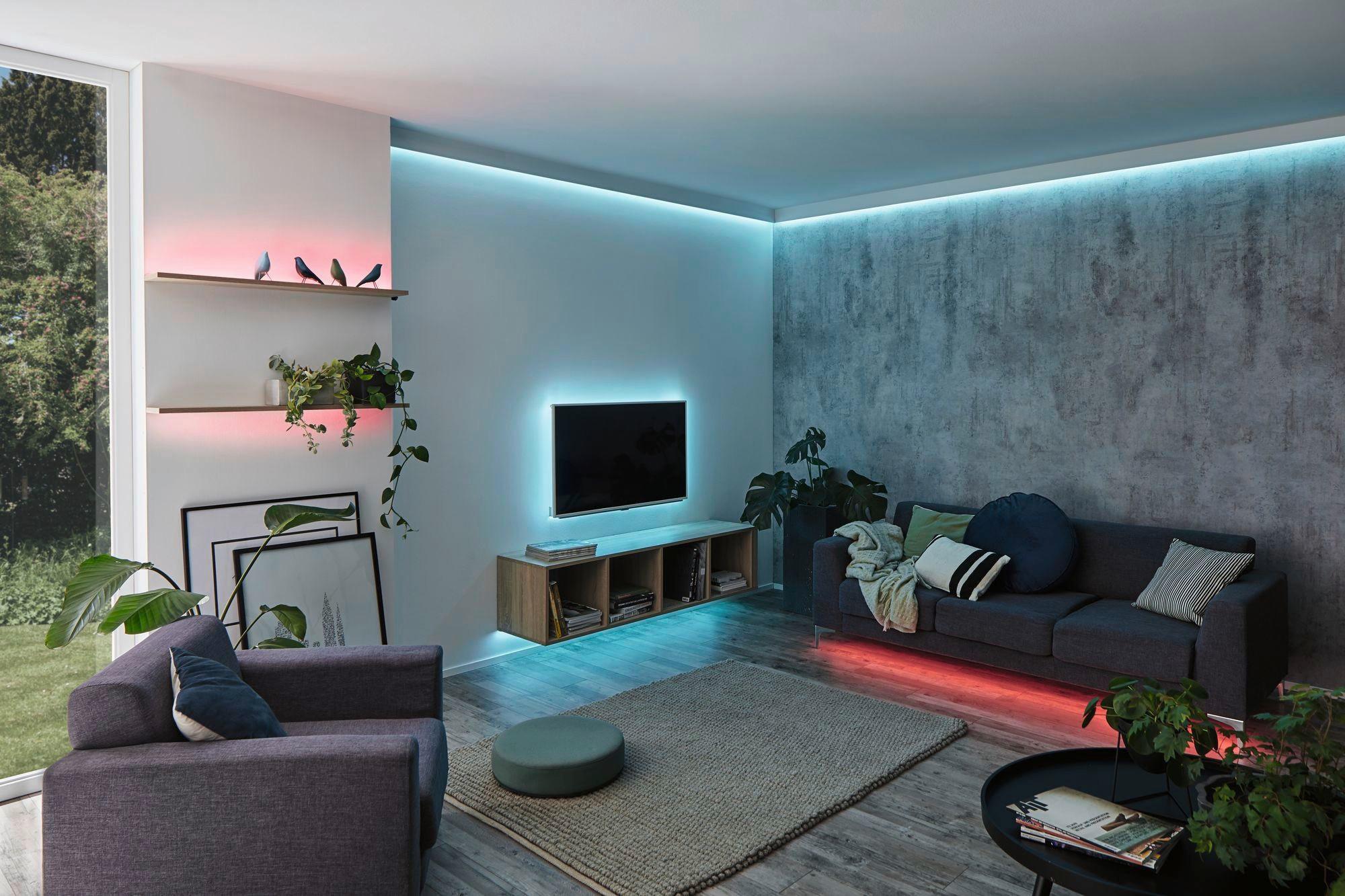 LED-Strip 300 cm dimmbar Farbwechsler + Fernbedienung - Silberfarben, Basics, Kunststoff (301/0,3cm) - Paulmann