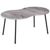 Couchtisch Mirola Weiß L: 90 cm - Schwarz/Weiß, Design, Holzwerkstoff (90/41/42cm) - MID.YOU