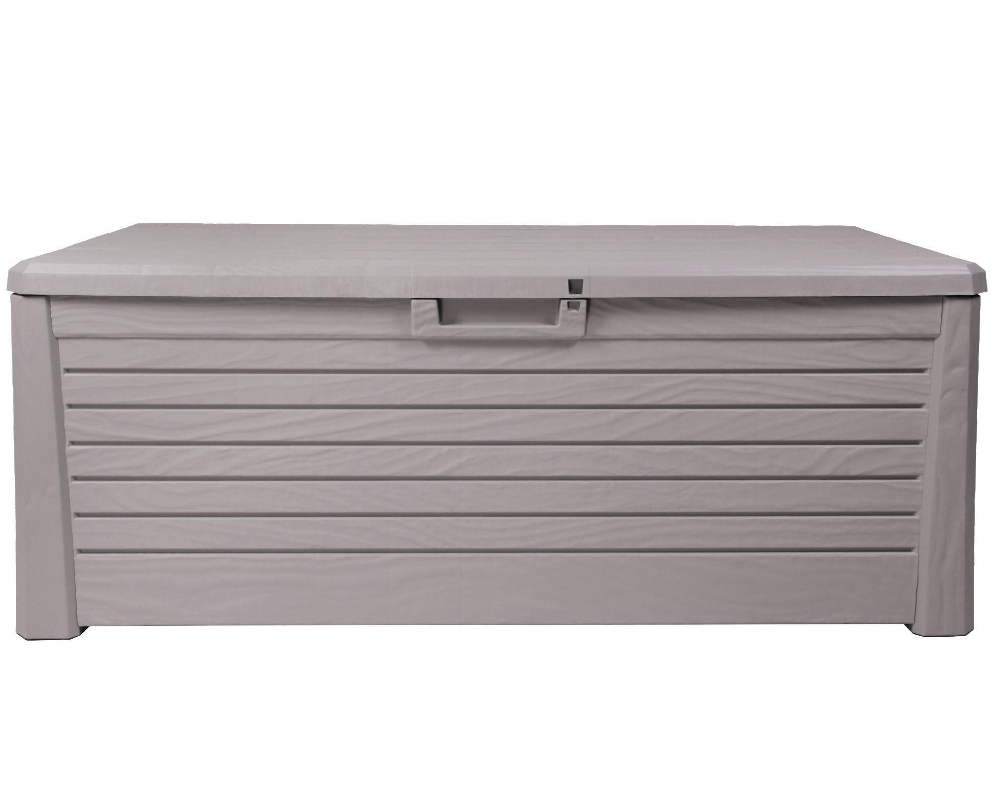 Kissenbox Florida 141x63x71cm 550l Grau - Grau, Basics, Kunststoff (141/63/71cm)