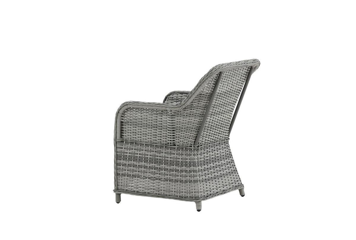 Gartenstuhl-Set Vikelund - Grau, KONVENTIONELL, Textil/Metall (65/92/75cm) - Gardenson