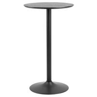 Bartisch rund Ibiza 60x105 cm Esche Dekor/Schwarz - Schwarz, Basics, Holzwerkstoff/Metall (60/105cm)