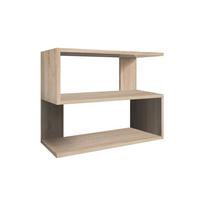 Falipolc Mistral Sonom Tölgy Dekorral - Sonoma tölgy, Basics, faalapú anyag (60/46/25cm)