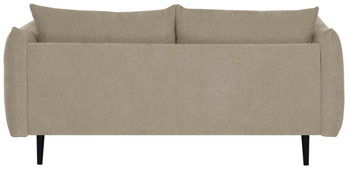 2,5-Sitzer Mysholm B: 193 cm Beige - Beige/Schwarz, KONVENTIONELL, Textil (193/86/102cm) - MID.YOU