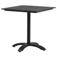Gartentisch Colorado Aluminium L: 70cm - Schwarz, KONVENTIONELL, Kunststoff/Metall (70/74/70cm) - Gardenson