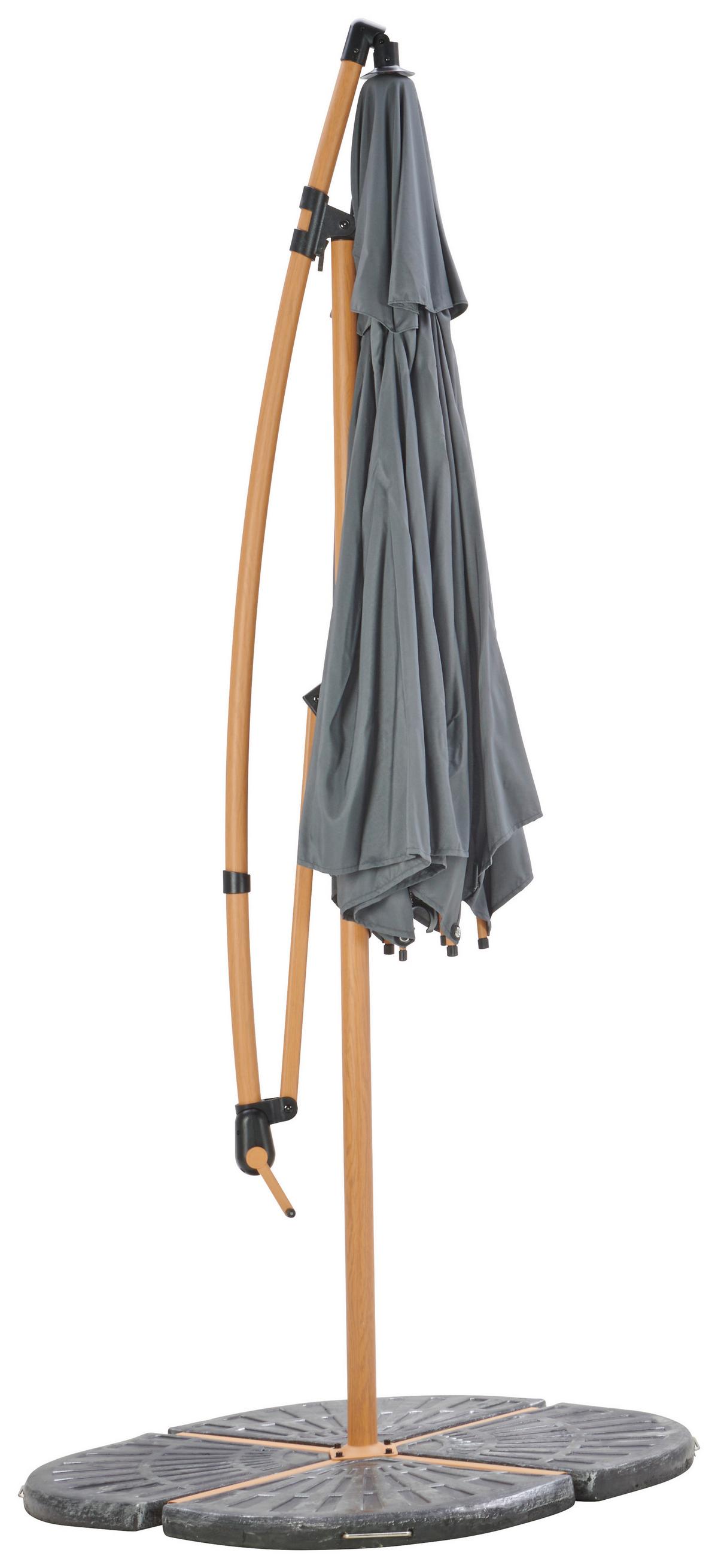 Függő Napernyő Exellent - barna/antracit, Modern, textil/fém (300/300/248cm) - Beldano