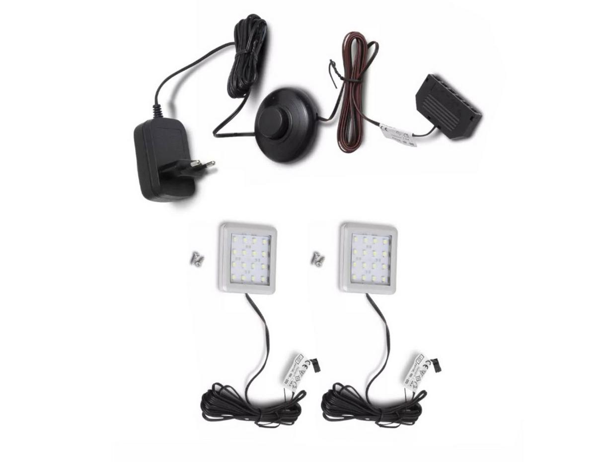 Einlegebodenbeleuchtungs-Set Light Up - Transparent, Basics, Kunststoff (22/8/5cm) - MID.YOU