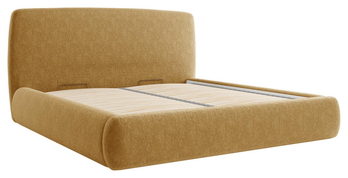 Polsterbett Diun 160x200 cm Gelb - Gelb, MODERN, Holz/Holzwerkstoff (160/200cm) - MID.YOU