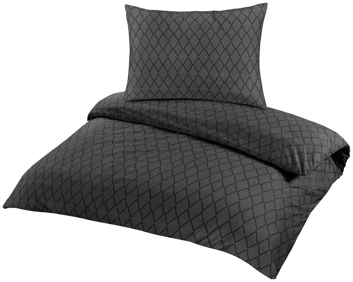BETTWÄSCHE BOLOGNA - Anthrazit, MODERN, Textil - Luca Bessoni