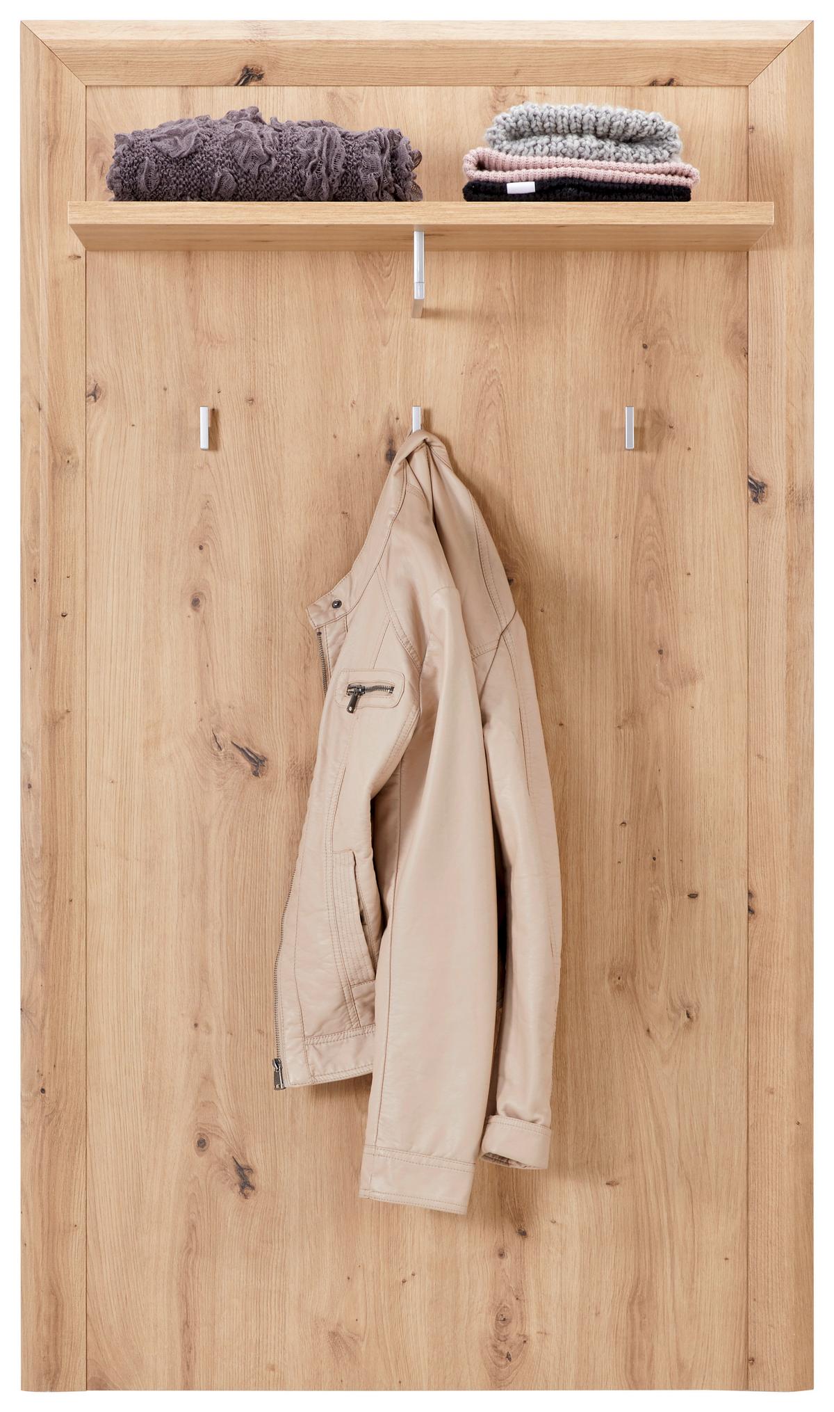 Garderoben-set Kashmir New Weiß/eiche Dekor 5-Tlg. - Eichefarben/Weiß, MODERN, Holzwerkstoff (252/192/41cm) - James Wood