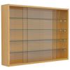 Hängevitrine Drivalo Eiche Dekor B: 75 cm - Honigeiche/Transparent, Design, Glas/Holzwerkstoff (75/55/12cm) - MID.YOU