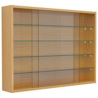 Hängevitrine Drivalo Eiche Dekor B: 75 Cm - Honigeiche/Transparent, Design, Glas/Holzwerkstoff (75/55/12cm) - MID.YOU