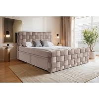 Boxbett Zante Beige, Lf: 180x200 cm - Beige, MODERN, Textil (180/200cm) - Livetastic