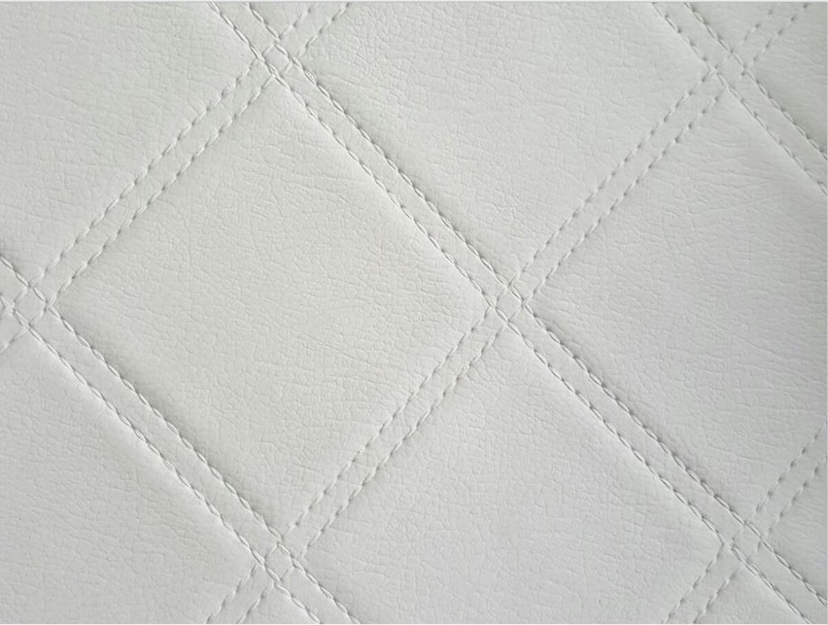 Boxspringbett Mit Topper 180x200 Cm Madrid - Silberfarben/Weiß, KONVENTIONELL, Leder/Textil (180/115/210cm) - MID.YOU