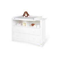 WICKELKOMMODE 130023X FLORENTINA - Weiß, Trend, Holzwerkstoff (130/101/57-77cm) - Pinolino