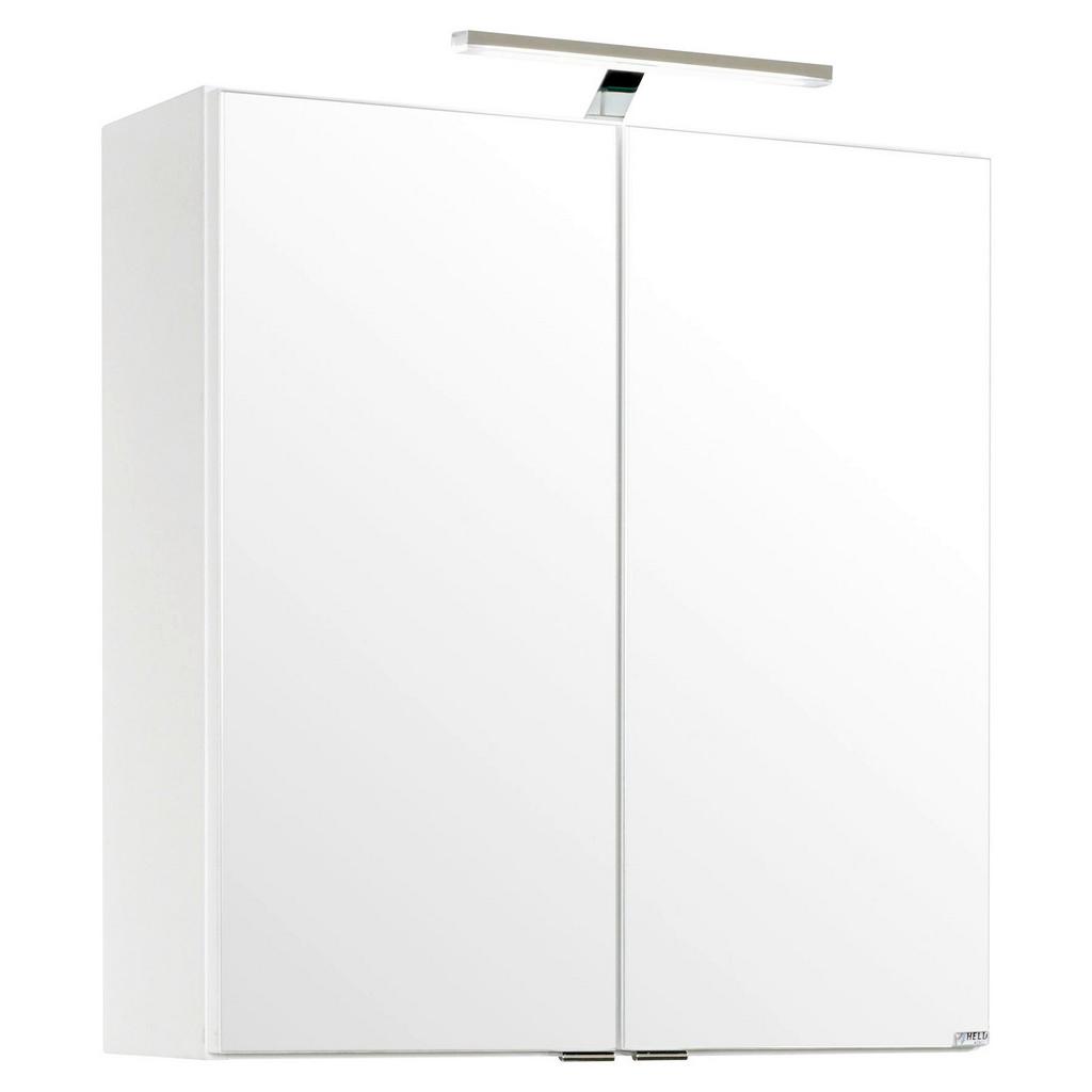 Spiegelschrank Siena mit LED 2-türig BHT: 60x65x20 cm Weiß
