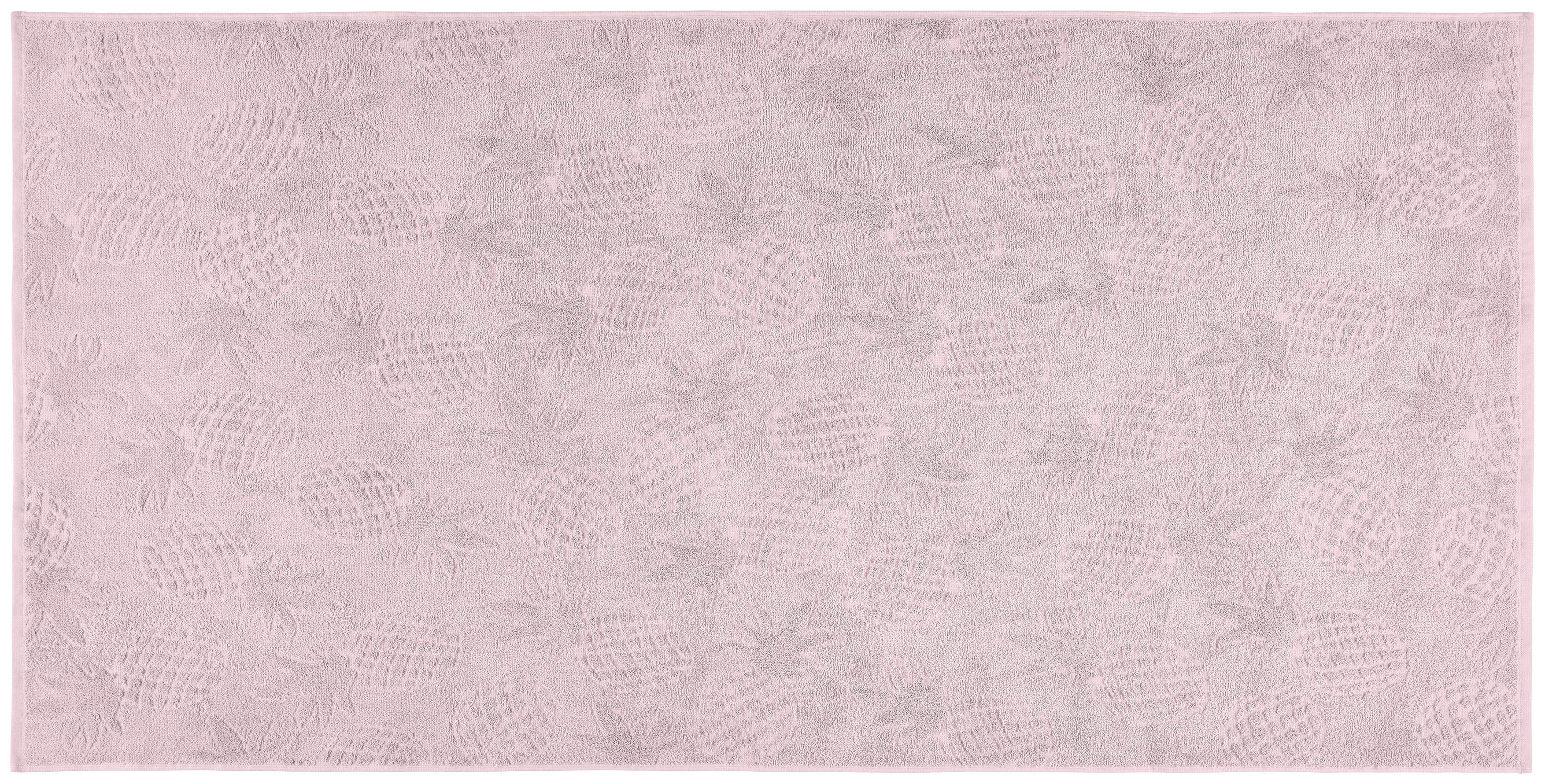 Strandtuch Pineapple - Flieder, MODERN, Textil (75/150cm) - Luca Bessoni
