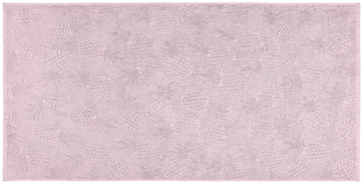 Strandtuch Pineapple - Flieder, MODERN, Textil (75/150cm) - Luca Bessoni