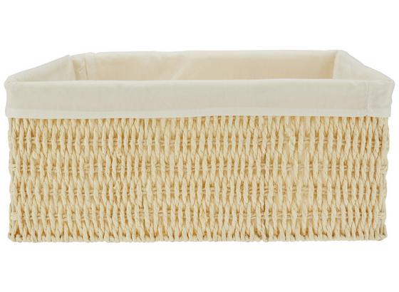 Koš Sally - Xl - bílá/přírodní barvy, textil/papír (40/31/17cm) - Mömax modern living Koš Sally - Xl - bílá/přírodní barvy, textil/papír (40/31/17cm) - Mömax modern living