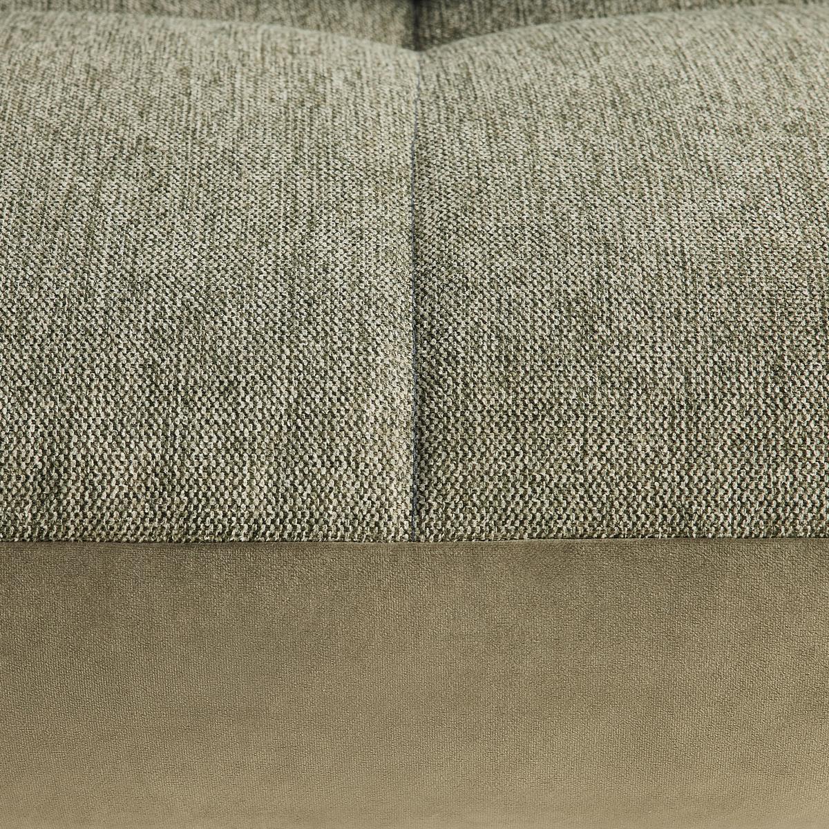 TRENDY, levá, olivově zelená s 3 bederními polštáři - černá/olivově zelená, Moderní, kov/kompozitní dřevo (250/310cm) - Premium Living