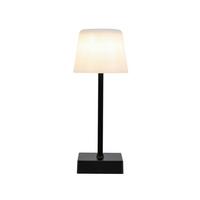 Akku-Tischleuchte Simeon - Schwarz/Weiß, MODERN, Kunststoff/Metall (10,5/25cm) - Luca Bessoni