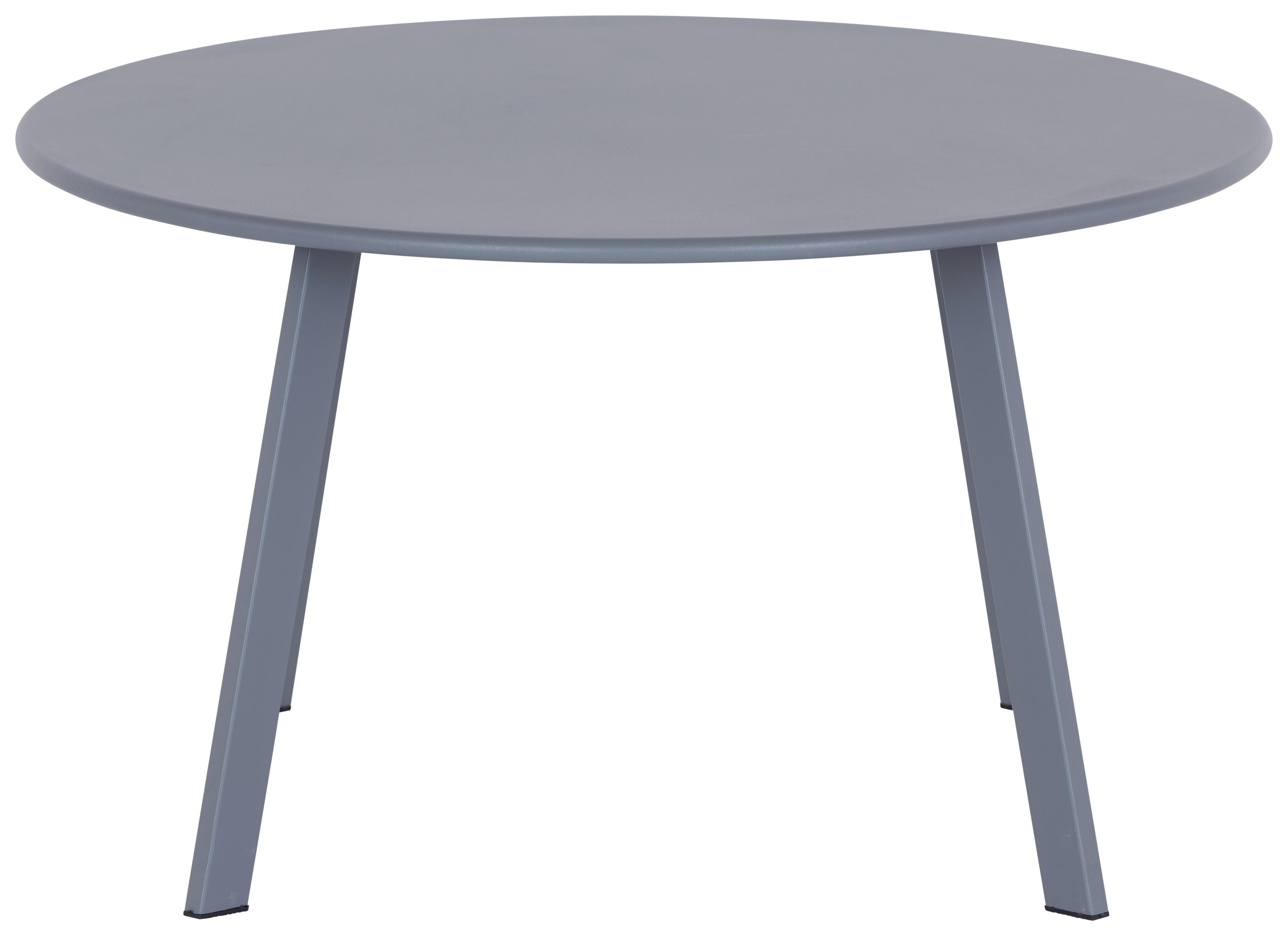 Couchtisch Rund Metall New York Grau - Grau, Design, Metall (70/40/70cm) - P & B