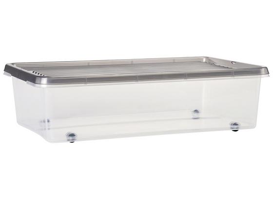 Ágy Alatti Tároló Műanyag - Átlátszó, konvencionális, Műanyag (56/16.5/37cm) Ágy Alatti Tároló Műanyag - Átlátszó, konvencionális, Műanyag (56/16.5/37cm)