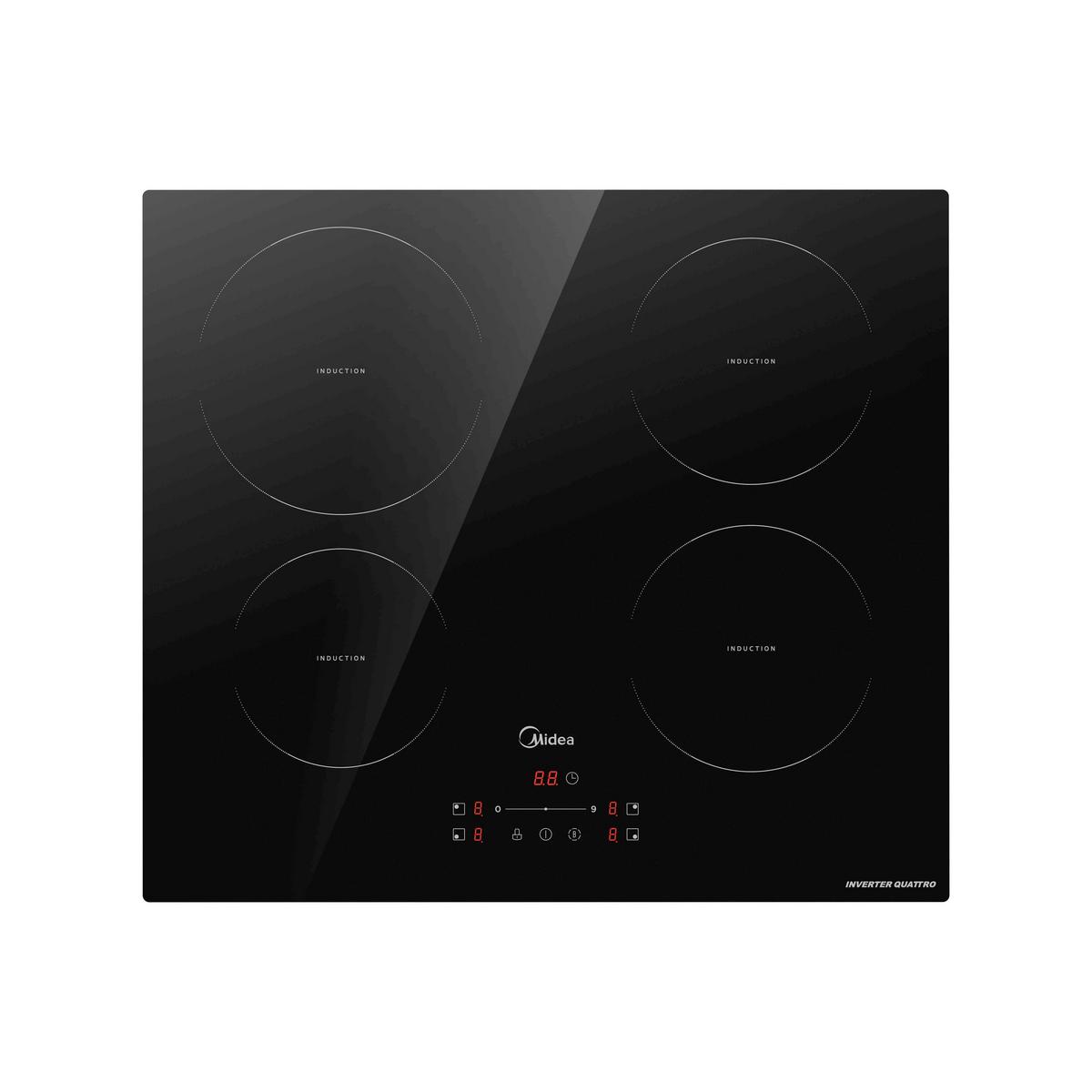 ELEKTROGERÄTESET CLASSICSET1 - Edelstahlfarben/Schwarz, Basics, Glas/Metall - Midea