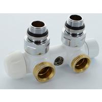 Anschlussgarnitur Zubehör Weiss B: 18cm - Weiß, Basics, Metall (18/18/5cm) - Sanotechnik