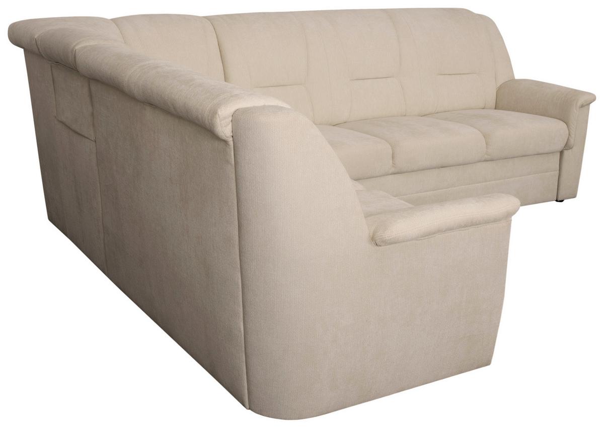 Eckschlafsofa Rafael Beige S: 279x224 cm - Beige/Schwarz, Trend, Textil (279/224cm)