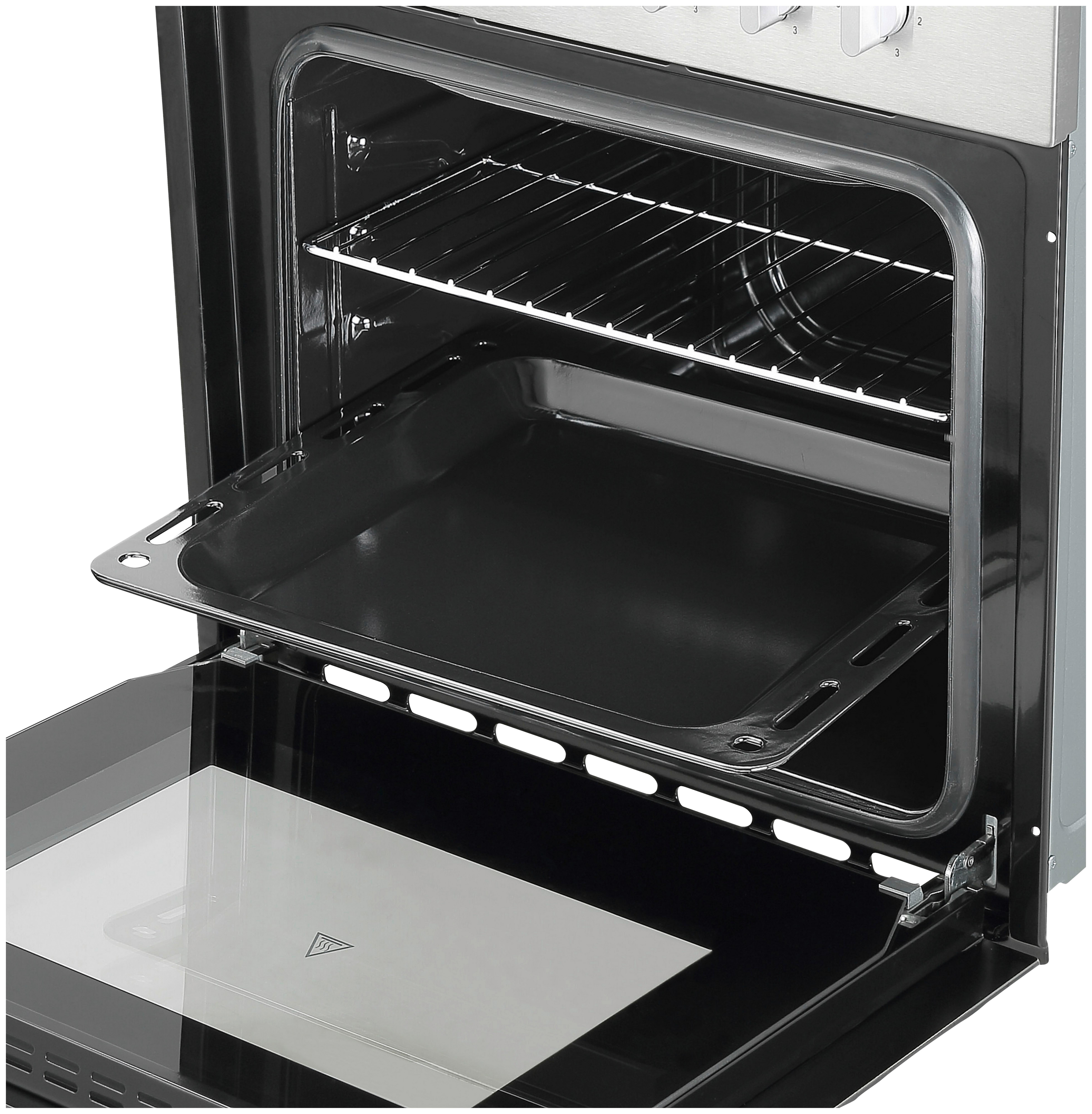 Einbauherd-Set B:59,5cm Elektro-Edelstahl Kochfeld - Edelstahlfarben, Trend, Metall (59,5/62/55,7cm) - Respekta