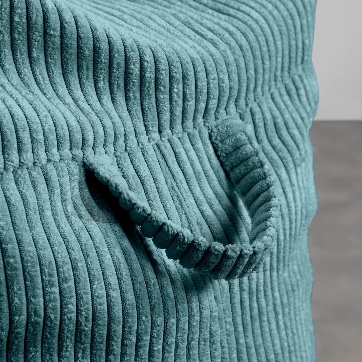 Sedací vak CORTONA CORD, petrolejový manšestr - petrolej, Moderní, textil (85/100/85cm) - Mömax