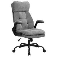 Chefsessel Milan Grau/Schwarz B: 66 cm - Schwarz/Grau, Trend, Holz/Kunststoff (66/121/72cm)