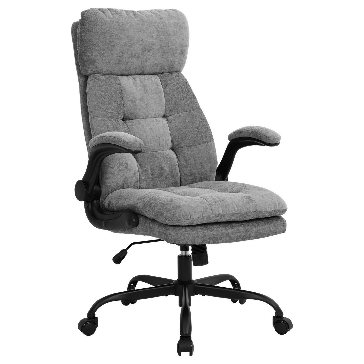 Chefsessel Milan Grau/Schwarz B: 66 cm Grau, Schwarz