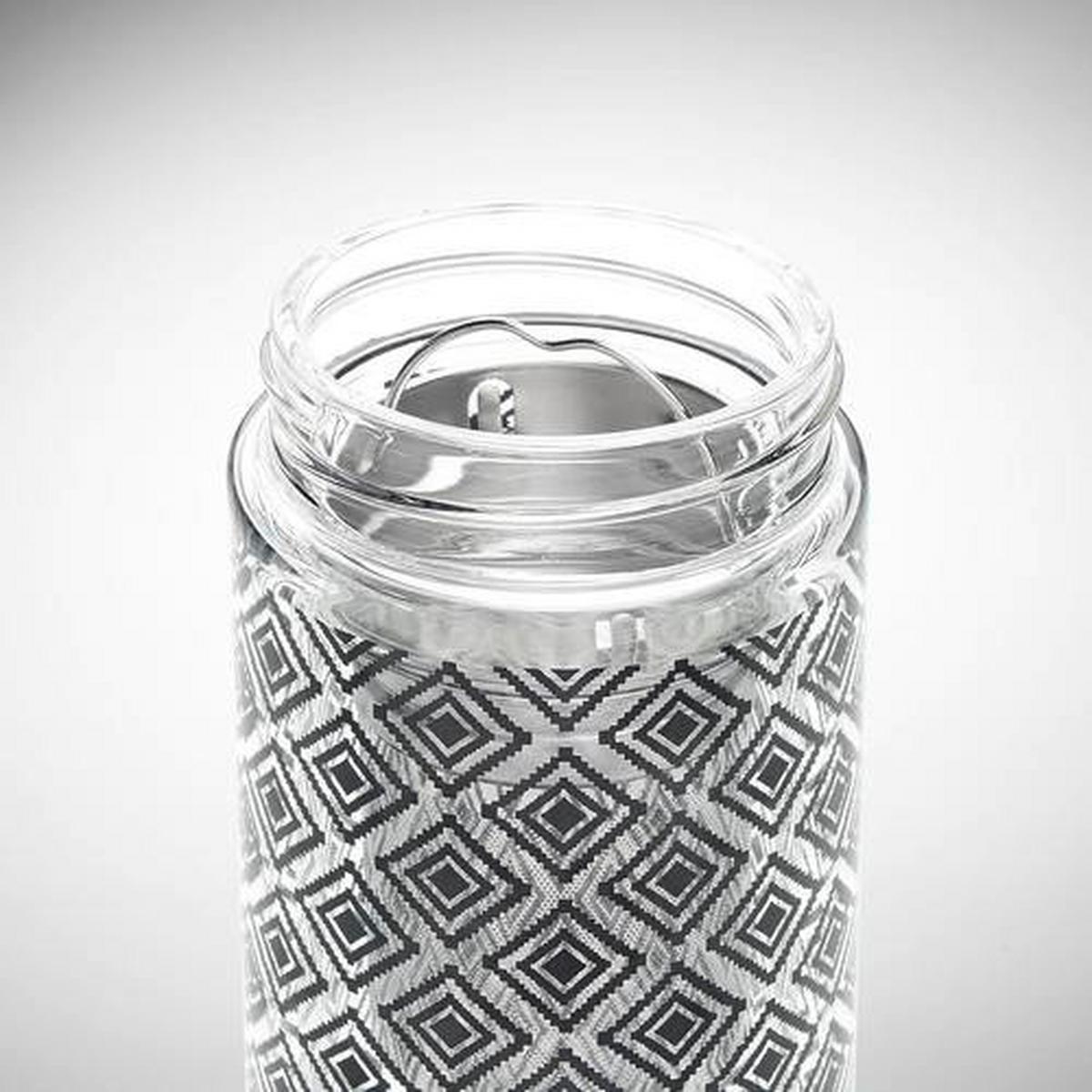 LÁHEV NA PITÍ LIME AFFAIRE - černá/čiré, Lifestyle, kov/dřevo (7/23,5cm) - Premium Living